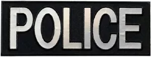 REFLEKTIERENDE POLIZEI RÜCKWAND STRAFVERFOLGUNGS-LEO-AUFNÄHER | 11""x4"" HAKENRÜCKSEITE XL - Bild 1 von 1