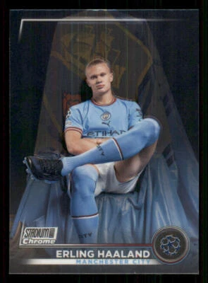 2022-23 Stadium Club Chrome UEFA #92 Erling Haaland - Image 1 of 2