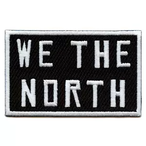 We The North Toronto Canada Pride Black Basketball Parody Iron On Patch - Picture 1 of 1