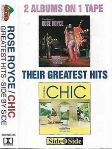 Rose Royce / Chic ‎Greatest Hits Side By Side CASSETTE ALBUM Electronic Disco - Picture 1 of 9