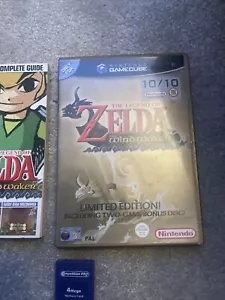 The Legend of Zelda Wind Waker Limited Edition GameCube Complete + Mini Guide MC - Picture 1 of 7
