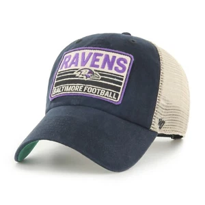 '47 Baltimore Ravens Brand Four Stroke Clean Up Mesh Trucker Hat - Picture 1 of 3