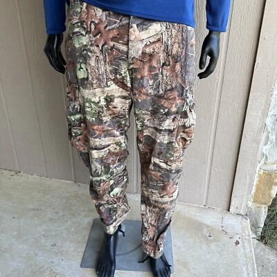 Brents Camo Pants Mens Size Large Cargo Pants Hunting Brown Woodland Streetwear - Image 1 of 4
