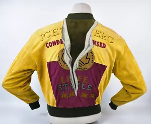 Iceberg Lederjacke Condensed gelb Gr. S Wildleder vintage 90s unisex - Bild 1 von 13