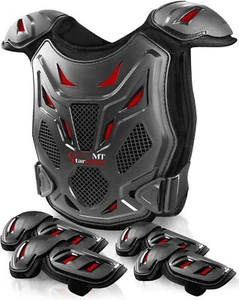 Kids Motorcycle Armor Protective Riding Gear Vest Youth Dirt Bike Armored Red - Picture 1 of 8