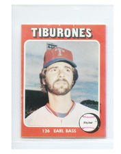 1976 Venezuelan Baseball  Sticker EARL BASS  # 126  BEST QUALITY AVAILABLE !