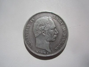 DINAMARCA 1875 2 CORONAS PLATA - Imagen 1 de 2