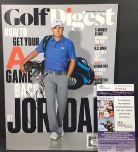 JORDAN SPIETH SIGNED AUTOGRAPHED MAGAZINE GOLF DIGEST MASTERS PGA US RYDER JSA - Picture 1 of 3