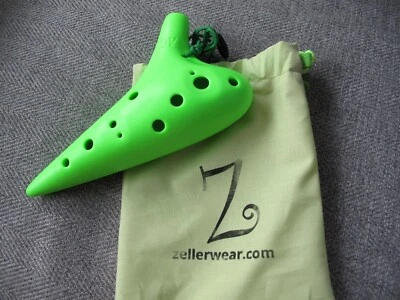 Ocarina Verde Plástico 12 Agujeros Alto C Música con Bolsa Foto 1 de 4