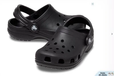 Zapatos Clásicos Crocs Negros Talla M4/W6 Unisex Foto 1 de 4