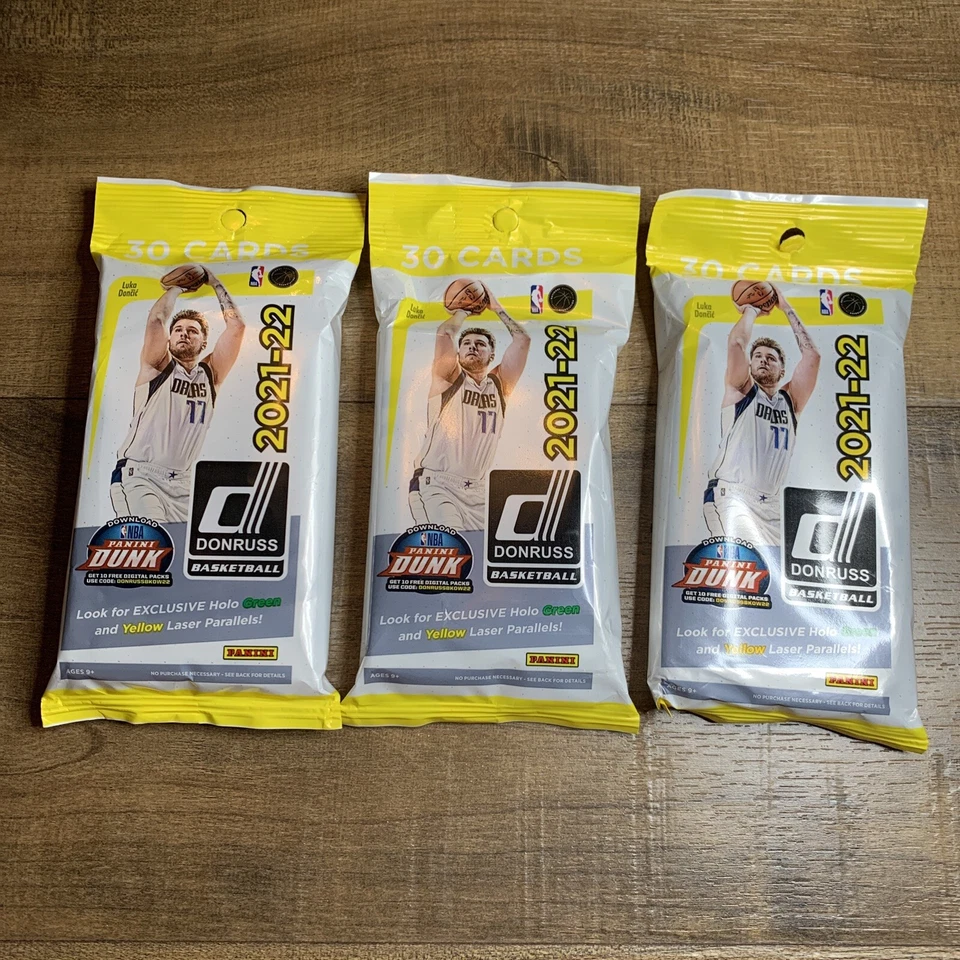 2021-22 Panini NBA Donruss Basketball Fat Pack - Factory 2 packs 