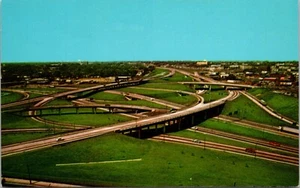 Atlanta, GA Expressway System Aerial View Postcard Chrome Unposted - Picture 1 of 2