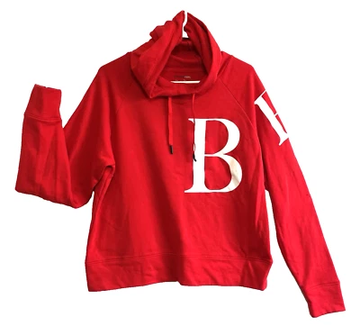 Теплый пуловер с капюшоном толстовка Sz L красный LtWeight мягкий хлопок Sport-Tek новый без ЯРЛЫКОВ - Изображение 1 из 4