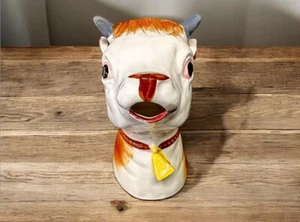 Cow Creamer Pitcher Design Japan 7” Ceramic - Picture 1 of 7