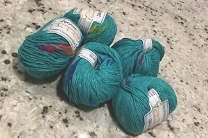 Avocet TETRA Designer Double Knitting Wool/ Yarn/ Cotton/ 5X 50g 250g Aqua Blue - Picture 1 of 7