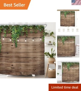 Rustikale Gartenlandschaft Wasserdichter Duschvorhang - Bauernhaus Eleganz 72x72 - Bild 1 von 10