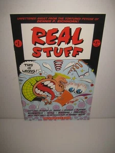 Fantagraphics Books Real Stuff #1 (1990) Dennis Eichhorn Harvey Pekar Bagge - Picture 1 of 3