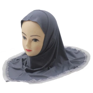 Arab Kids Girls Turban Head Cover Wrap Hijab Scarf Amira Islamic Headscarf 2-6Y - Picture 1 of 23