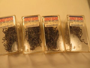 Eagle Claw Worm Hooks, Size 1, 4 Boxes Of 100, Original Packaging! - Picture 1 of 1