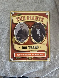 SF San Francisco Giants MLB Baseball 1983 Yearbook 100 YEARS 1883-1983 - Picture 1 of 1