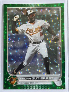 2022 Topps Update Series Kelvin Gutierrez Green Ice SP/499
