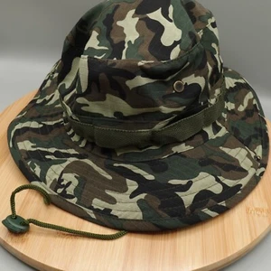 Boonie Hat US Military Issue Type II Woodland Jungle Camo Large - Picture 1 of 6