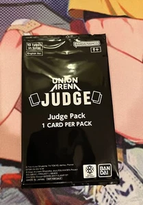 Union Arena TCG Judge Card Pack Sealed Tournament Promo - Picture 1 of 1