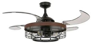 Ceiling Fan with Remote Control Foldable Fan Lamp LED Fanaway Montclair - Picture 1 of 4