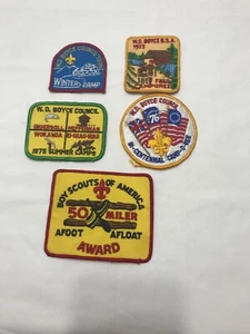 Boy Scout Patches - Lot Of 5 1973 To 1976 - Picture 1 of 6