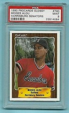 1990 Procards Glossy #790 Moises Alou Harrisburg Senators PSA 9