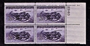 1944 U.S Commem 3c Violet CORREGIDOR Plt#Blk of 4 Sc#925 M/NH/OG GEM! - Picture 1 of 1