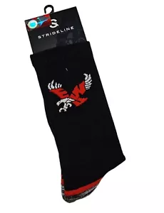 Eastern Washington Eagles Socks Knit NCAA Strideline Premium Wear Black - Picture 1 of 3