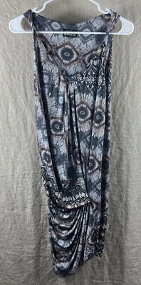 Vestido lápis Rasgado por Ronny Kobo feminino multicolorido estampado gola redonda tamanho P - Imagem 1 de 4