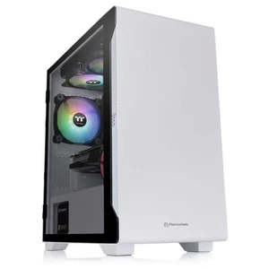 ThermalTake S100 TG Micro Tower Snow Tempered Glass Model: CA-1Q9-00S6WN-00 *[3 - Picture 1 of 6
