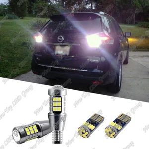 LED License Plate + Backup Reverse Lights For Nissan Altima Sentra Maxima Rogue - Foto 1 di 12