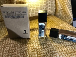 Lot of 2 Maybelline Fit Me Foundation #370 Deep Bronze Matte + Poreless 1oz - Picture 1 of 3