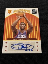 2014-15 Panini Donruss Rookie Autographs 57/99 Joel Embiid RC Auto Mint SP 76ers