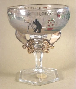 1911 Shriner Souvenir Glas, mit Rochester Kodak Kamera Fotograf, Pittsburgh - Bild 1 von 9