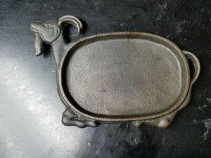 JUEGO DE 4 - Sartén de hierro fundido para servir filete chisporroteante de cabra / fajita  - Imagen 1 de 5