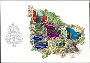 Mini hoja grande 1974 Norfolk Island UPU Centenario cubierta de primer día, en muy buena condición - Imagen 1 de 1