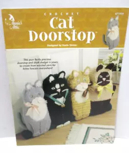 Annie's Attic Crochet Cat Doorstop Pattern Booklet Vintage 1999 - Bild 1 von 3