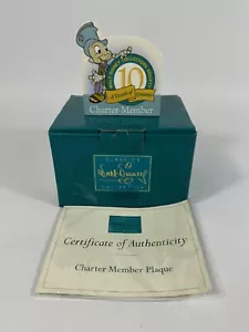 Disney Jiminy Cricket WDCC Charter Mitglied Plakette NEU im Karton mit COA - Bild 1 von 5