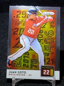 2019 Panini Prizm Juan Soto  Numbers Game 22  - Picture 1 of 2
