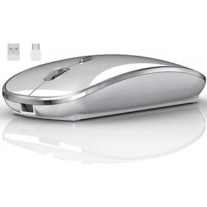 PC Maus Kabellos USB Wireless Mouse Computer Notebook Laptop Funkmaus Aufladbar - Bild 1 von 12