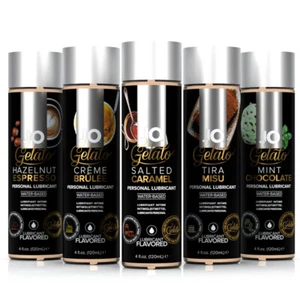 System JO Gelato Flavored Silky Smooth Glide Water Based Lube Lubricant - Picture 1 of 14