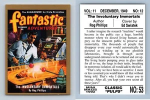 The Laboratory #53 Classic Pulps 1992 Sperry Mini Mags Trading Card - Picture 1 of 1