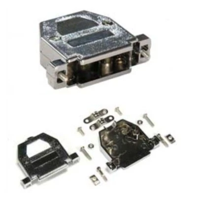 PARTS PARADISE Lot10pk Metalized D-sub DB25pin Shielded Plastic Hood/Cover/Housing/Shell+screws