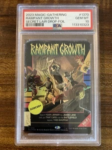 MTG✨RAMPANT GROWTH Full Poster Art FOIL✨SLD - Now On VHS! PSA 10 RARE POP 3 ! - Picture 1 of 12