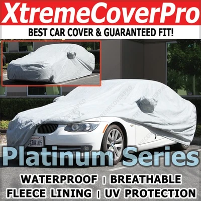 BMW 328i 335i 2007 2008 2009 2010 2011 cubierta de coche impermeable negro con bolsillo espejo Foto 1 de 4