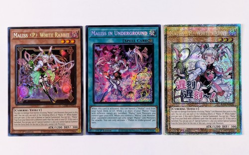 3x Maliss P White Rabbit 1st Edition Ultra Rare RA05-EN136 Yu-Gi